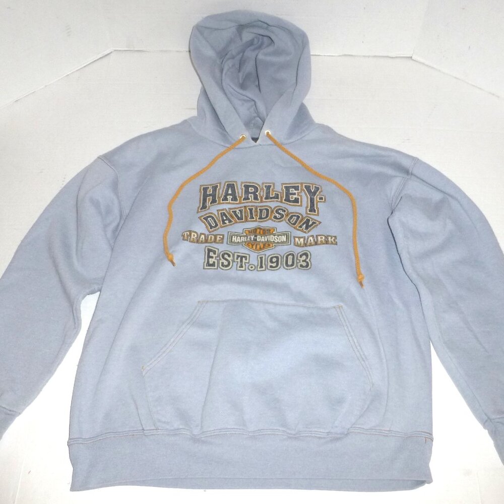 Harley-Davidson Ft. Laurderdale, FL Men's Pullover Hoodie Size: Large HAS FLAWS